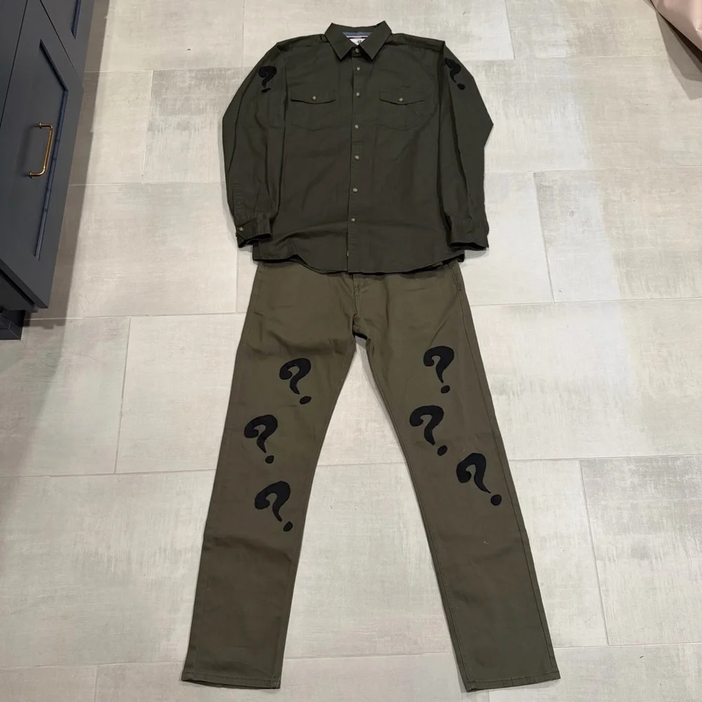 Custom Riddler Outfit (Shirt/Pants) - Picture 1 of 8